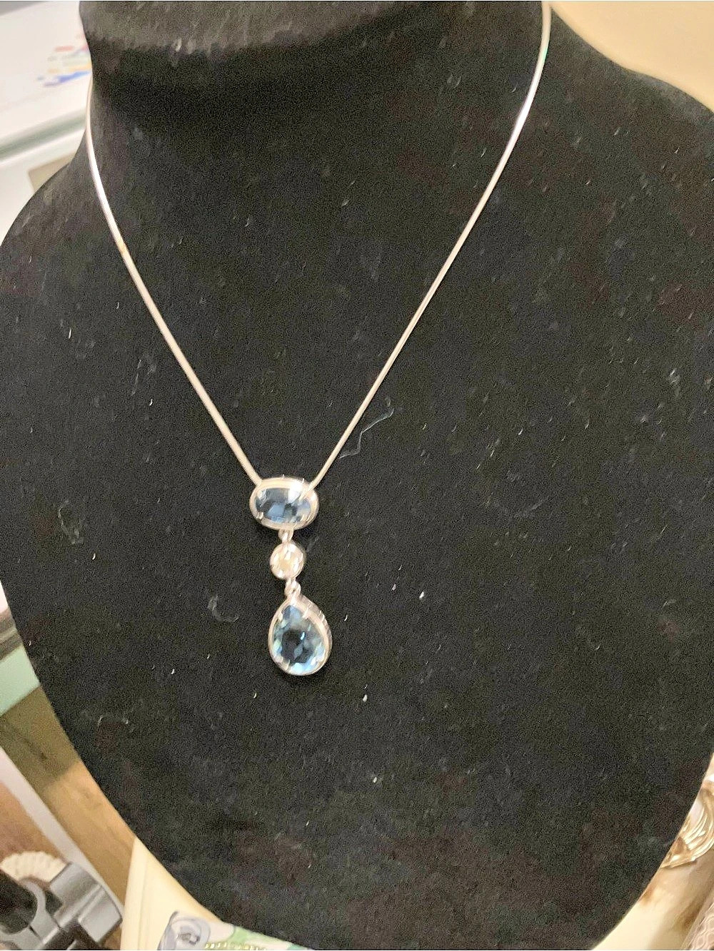Blue Pendant Necklace